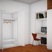 Schlafzimmerschrank mit Arbeitsplatz